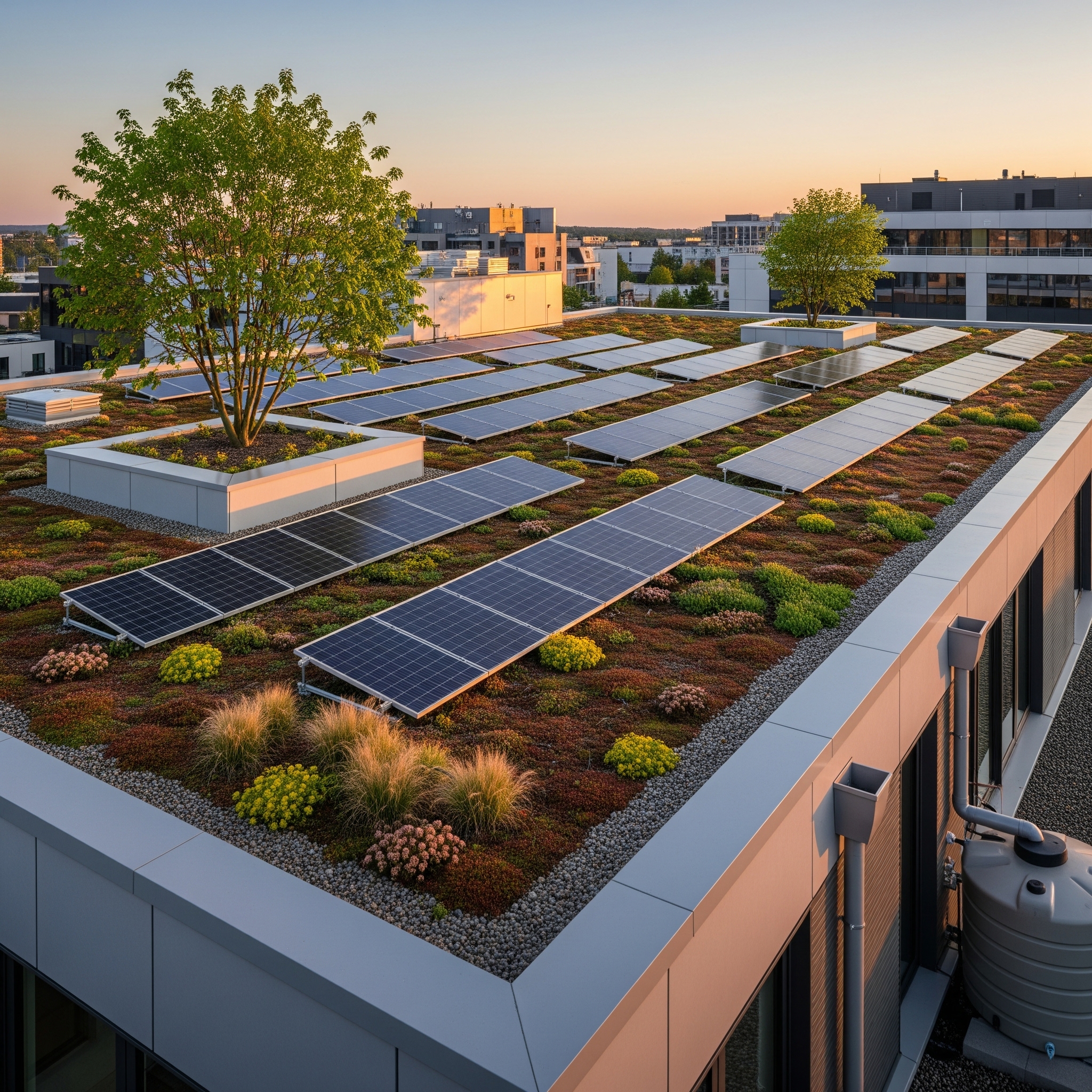 Biobased dakrandprofiel voor extensieve Sedumdaken