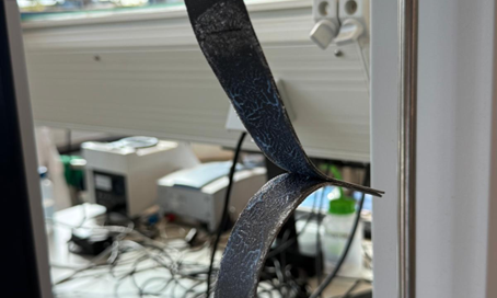Peeltest voor de Biobased lijm van New Circle